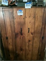 Two door wooden jelly cabinet no contents