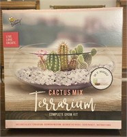 Mossrose Cactus Glass Terrarium Grow Kit