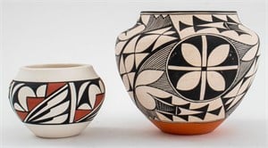 Florence Aragon, Acoma Pueblo Decorated Pot,