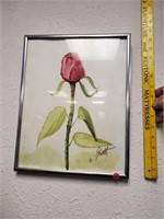 Framed Rose Picture Painting