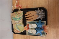 Beach Decor tray lot