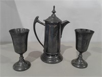 Aurora Goblets & Teapot