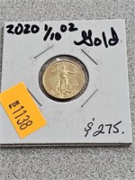 2020 1/10 Fine Gold, 5 Dollar