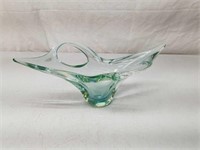 Rare Skrdlovice Uranium Glass Czech Art Glass