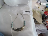 SILVER CREST TURQUOISE HOBO NECKLACE