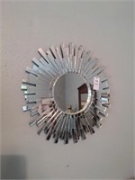 Handmade sunburst mirror