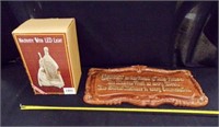Nativity with LED Light/ Christ Plaque