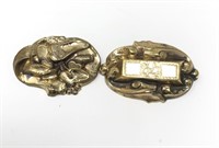 2 Victorian Brooches/Pins Gold Filled