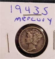 1943 S Mercury Silver Dime