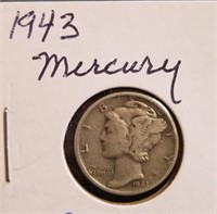 1943 Mercury Silver Dime