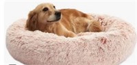 Bedfolks Calming Donut Dog Bed, 36 Inches Round