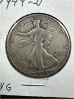 1944-D Silver Walking Liberty Half-Dollar