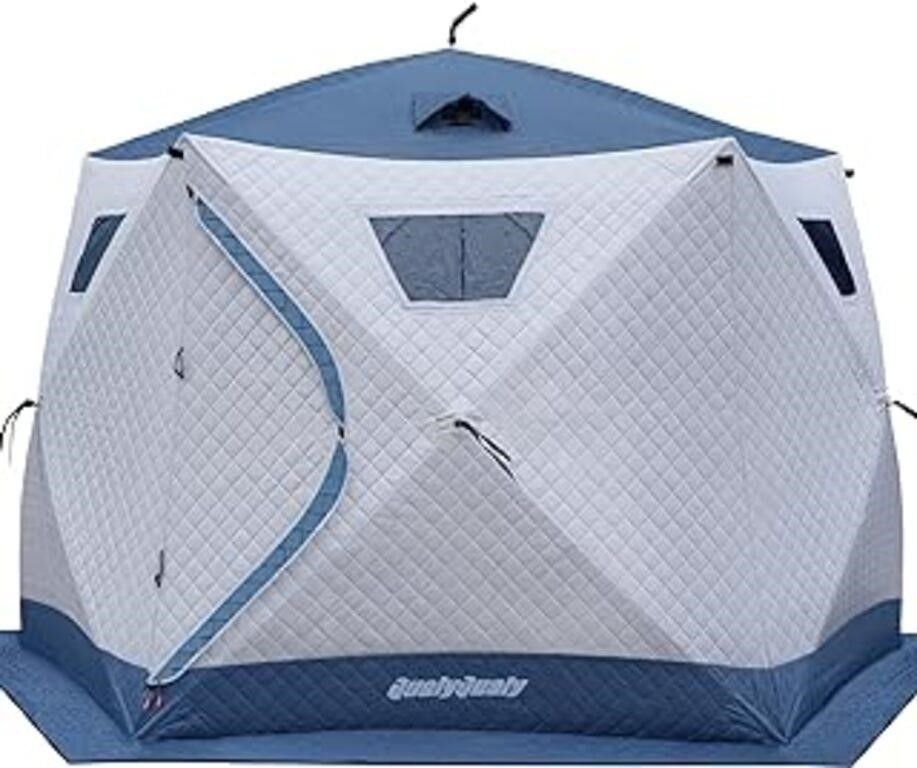 Qualyqualy Ice Fishing Tent Insulated, 5 Sided