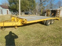 SMD101-22' YELLOW FLAT BED TRAILER