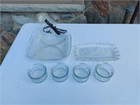 New Glass Sectional Serving Plate, Glass Bowls **