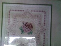 Hand Embroidery Sampler, Rose