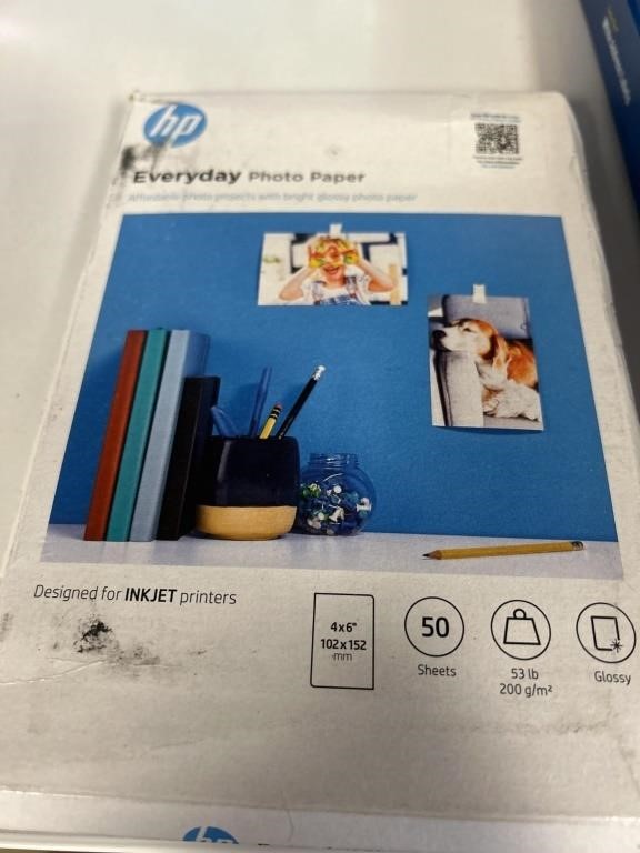 HP photo paper 4x6  50sheets