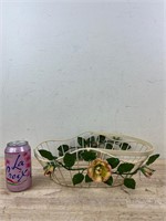 decorative metal floral basket