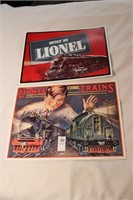 (2) Lionel Train Tin Signs