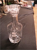 Signed (P) crystal 11" high decanter