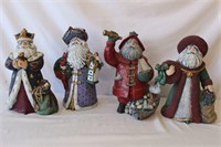 Joan Dinkins Santa  Figure Lot 4