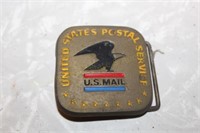 Brass USPS Belt Buckle