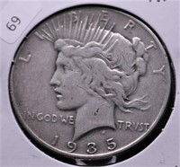 1935 PEACE DOLLAR VF