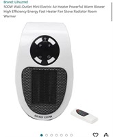 500W Wall-Outlet Mini Electric Air Heater