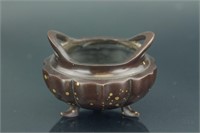 Chinese Bronze Censer Qing Mark