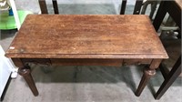 Mahogany bench with the drawer under the seat, 19