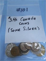 $3.66 Canada Coins (Some Silver)