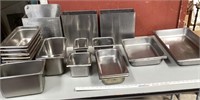 Assorted Stainless Steel Food Serving Pans
