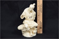ASIAN FIGURINE MISSING ACCESSORY