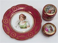 Vintage "Limoges" Trinket Boxes & Imperial Plate