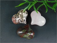 STONE HEARTS ROCK STONE LAPIDARY SPECIMEN