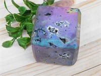 RAINBOW TITANIUM CUBE ROCK STONE LAPIDARY SPECIMEN