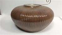 Ceramic oblong vase 5” tall x 10” wide