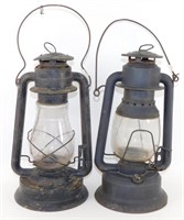 ** Lot of 2 Antique Lantern Décor - Dietz No. 2