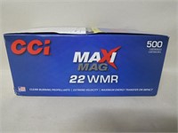500 Rounds CCI Maxi Mag. 22WMR