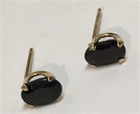 14k Gold And Sapphire Earrings