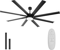 Hykolity 72in Fan w/LED Light  6-Speed Remote