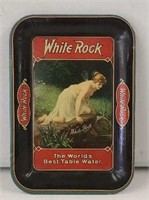 Antique White Rock Table Water Tin Tip Tray