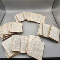 Antique1800s bible & historical figures flashcards