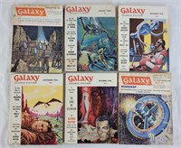 Vintage Galaxy Science Fiction Books, lot of 6,