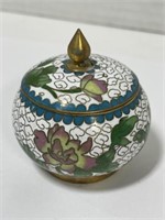 Small Cloisonné Lidded Jar