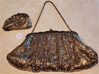 Whiting-Davis Mesh Evening Purse, Matching Coin Pu