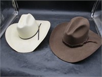 Pair of Cowboy Hats - Bailey & Alamo Hats