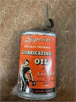 Vintage Superior Lubricating Cylce Oil