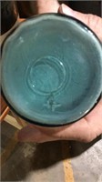 Blue jar. With zinc lid. Number 4