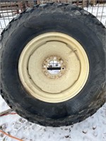 Set of tractor tires